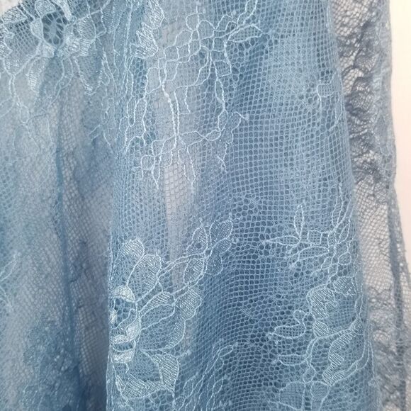 NWT FREE PEOPLE BEAUTIFUL VELOUR AND LACE SKIRT. SIZE 10. - Picture 13 of 15